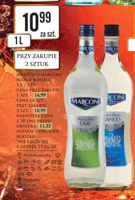 Aperitivo Marconi Lime promocja w Dino