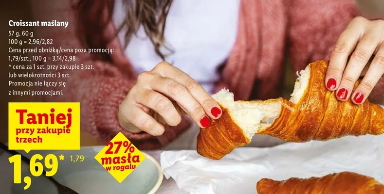 Croissant maślany promocja w Lidl