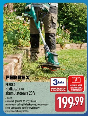 Podkaszarka akumulatorowa 20 V promocja w Aldi