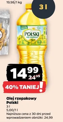 Olej rzepakowy Polski promocja w Netto