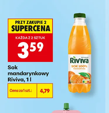 Sok mandarynkowy Riviva promocja w Biedronka