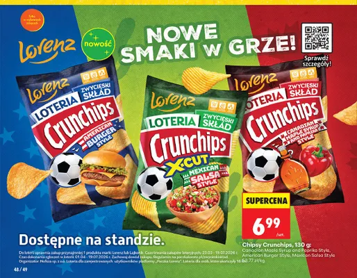 Chipsy Crunchips X-Cut Mexican Salsa Style promocja w Biedronka