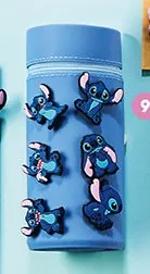 Piórnik tuba z pinami Stitch St. Majewski promocja w Biedronka