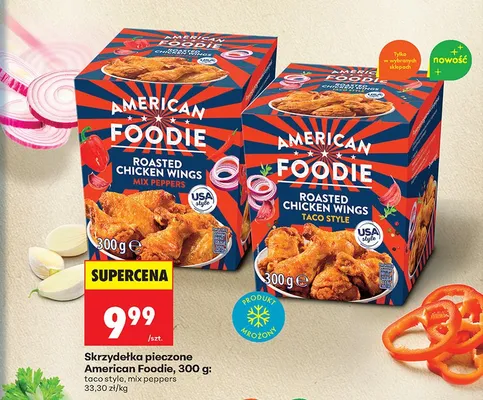 Skrzydełka pieczone taco style promocja w Biedronka