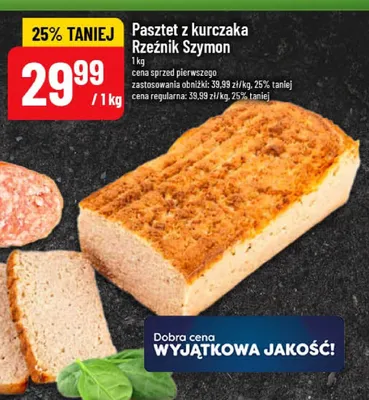 Pasztet z kurczaka Rzeźnik Szymon promocja w POLOmarket