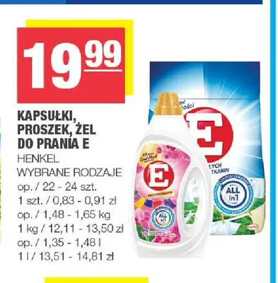 Kapsułki do prania E promocja w SPAR