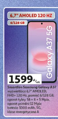 Smartfon Samsung Galaxy A37 5 g promocja w Auchan