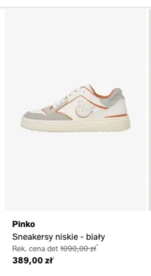 Sneakersy niskie Pinko biały promocja w Lounge by Zalando