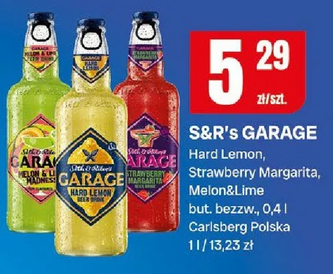 S&r's garage hard lemon, strawberry margarita, melon&lime promocja w Chorten