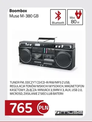 Boombox Muse M-380 Gb promocja w kakto.pl