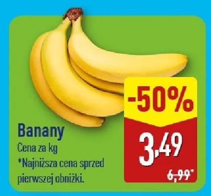 Banany promocja w Aldi