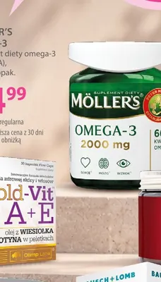 Suplement diety Möller's Omega-3 DHA i EPA promocja w Hebe