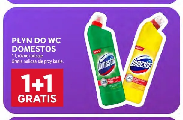Płyn do WC Domestos Przedłużona Moc Pine Fresh promocja w Stokrotka