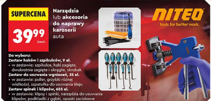 Zestaw spinek i klipsów 655 el. promocja w Biedronka