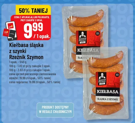 Kiełbasa śląska z szynki Rzeźnik Szymon promocja w POLOmarket