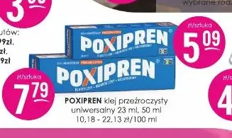Klej przeźroczysty uniwersalny Poxipren 50 ml promocja w Drogerie Jasmin