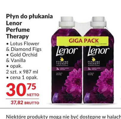 Płyn do płukania Lenor Perfume Therapy Lotus Flower & Diamond Figs 2-pak promocja w Makro
