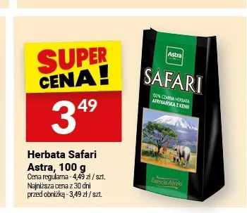 Herbata czarna Safari Astra promocja w Twój Market