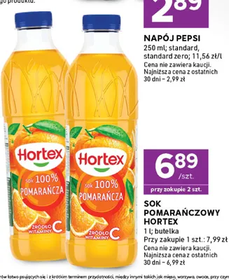 Sok pomarańczowy Hortex promocja w Stokrotka