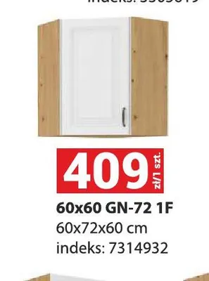 Szafka kuchenna 60x60 GN-72 1F Stilo promocja w Merkury Market