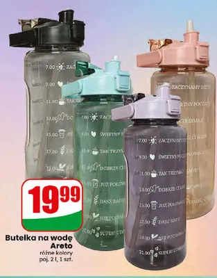 Butelka na wodę Areto 2 l promocja w Dino