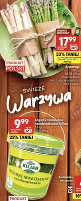 Szparagi zielone polskie promocja w Delikatesy Centrum