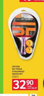 Zestaw do tenisa stołowego Spokey Smash Set promocja w Selgros