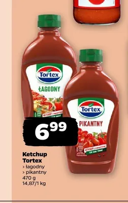 Ketchup łagodny Tortex promocja w Netto