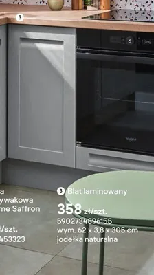 Blat laminowany wym. 62x3,8x305cm jodełka naturalna promocja w Castorama