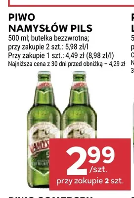 Piwo Namysłów Pils promocja w Stokrotka