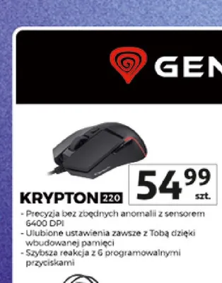 Mysz Genesis Krypton 220 promocja w Auchan