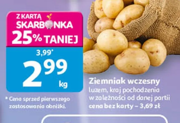 Ziemniak wczesny luzem promocja w Auchan