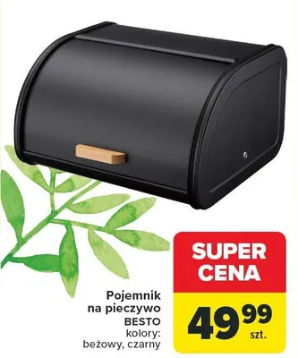 Pojemnik na pieczywo kolory: beżowy, czarny promocja w Carrefour
