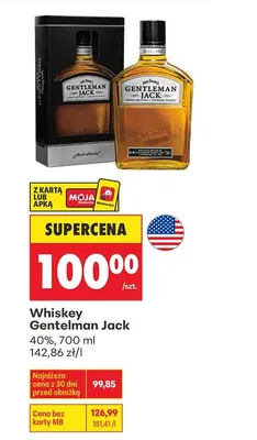 Whiskey Gentleman Jack promocja w Biedronka