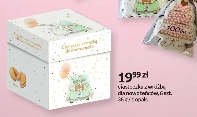 Ciasteczka z wróżbą dla nowożeńców 6-pak promocja w Empik