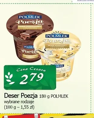 Deser Poezja Polmlek promocja w CEZAR Delikatesy