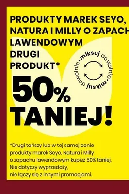 Produkty o zapachu lawendowym Seyo, Natura i Milly Drogerie Natura promocja w Drogerie Natura