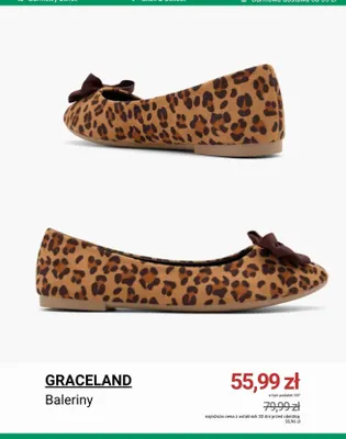 Baleriny GRACELAND promocja w Deichmann