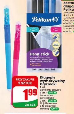 Długopis wymazywalny Gryzmaki promocja w Dino