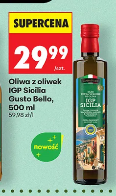 Oliwa z oliwek IGP Sicilia Gusto Bello promocja w Biedronka