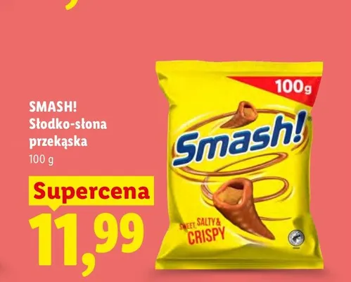 Słodko-słona przekąska Smash! promocja w Lidl