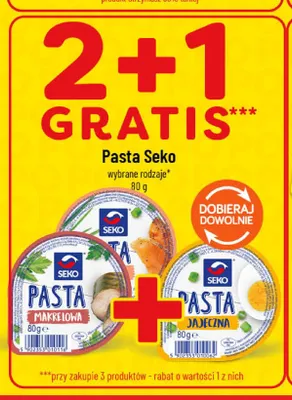 Pasta jajeczna Seko promocja w POLOmarket