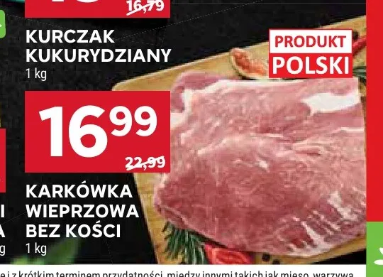 Karkówka wieprzowa bez kości promocja w Stokrotka