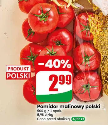 Pomidor malinowy polski promocja w Dino