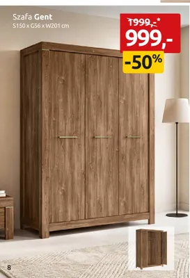 Szafa Gent S150xG56xW201cm promocja w Black Red White