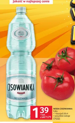 Woda mineralna niegazowana Cisowianka promocja w Selgros