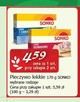 Pieczywo lekkie 7 ziaren Sonko promocja w CEZAR Delikatesy