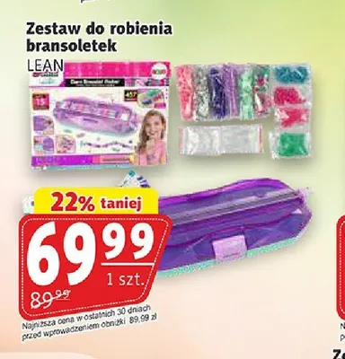 Zestaw do robienia bransoletek LEAN promocja w Prim Market