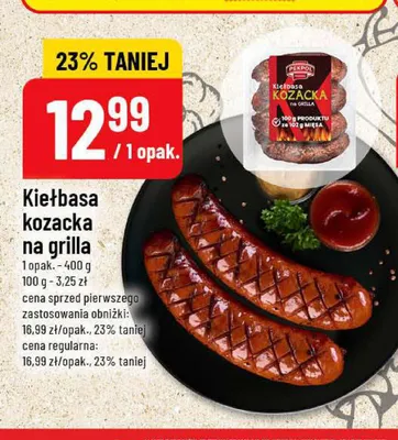 Kiełbasa kozacka na grilla Pekpol promocja w POLOmarket