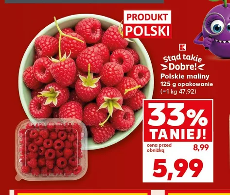 Maliny polskie promocja w Kaufland